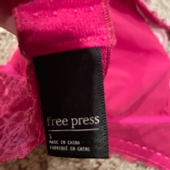 Free Press Halter Bra Pink Small - Picture 3 of 3